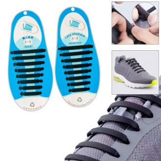 Силіконові шнурки для кросівок
Еластичні силіконові шнурки дають змогу легко та . . фото 2