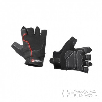 Перчатки без пальцев INTERTOOL SP-0145 изготовлены из высококачественной экокожи. . фото 1