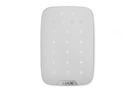 Сенсорная клавиатура с бесконтактным управлением Ajax KeyPad Plus, белый 
 
Ajax. . фото 2