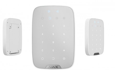 Сенсорная клавиатура с бесконтактным управлением Ajax KeyPad Plus, белый 
 
Ajax. . фото 5