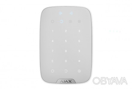 Сенсорная клавиатура с бесконтактным управлением Ajax KeyPad Plus, белый 
 
Ajax. . фото 1