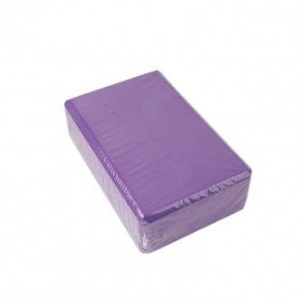 Кубик для йоги, характеристики:
	Колір: фіолетовий;
	Вага товару: 240 г;
	Розмір. . фото 6
