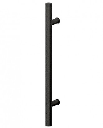 Черная матовая ручка-скоба Wala PA10 (Ø30) 90° двухсторонняя с креплением 
 
Wal. . фото 3