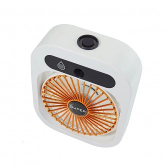 Маленький вентилятор с увлажнителем, характеристики:
	Материал: Пластик;
	Цвет: . . фото 6