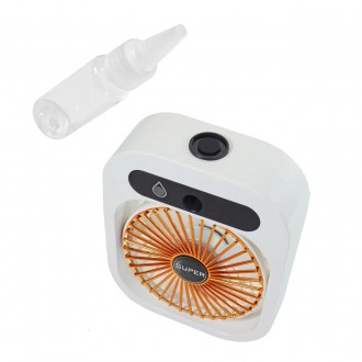 Маленький вентилятор с увлажнителем, характеристики:
	Материал: Пластик;
	Цвет: . . фото 5