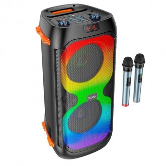 Акустика-караоке НОСО Manhattan wireless dual mic outdoor BT speaker BS53 поєдну. . фото 2