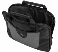 Легкая компактная сумка-чехол для ноутбука 17 дюймов Tamrac черная с серым 1707
. . фото 3