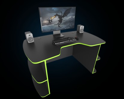 Стол геймерский «Floki-2» с вырезом!
Компьютерный стол для геймера Floki-2 – это. . фото 6