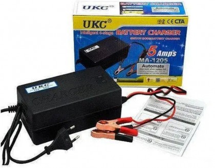 
Зарядний пристрій для акумулятора 12 V, 5 А UKC MA-1205A
Опис Зарядного пристро. . фото 2