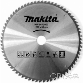 Пиляльний диск Makita TCT для алюмінію 260 мм 70 зубів (D-73003)
 
. . фото 1