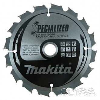 Пиляльний диск Makita по деревині із цвяхами SPECIALIZED 185х15,88 мм 16 зубів (. . фото 1