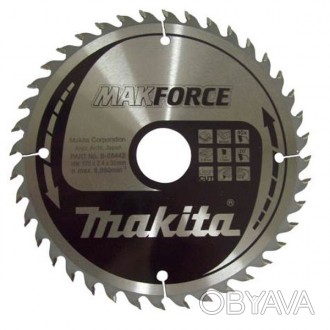 Пиляльний диск Makita MAKForce 170 мм 40 зубів (B-08442):
переваги
	
	Широкий ас. . фото 1