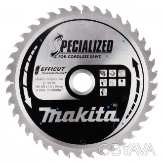 Пиляльний диск Makita Efficut SPECIALIZED 165х20 мм 40Т (E-12158):
переваги
	
	М. . фото 1