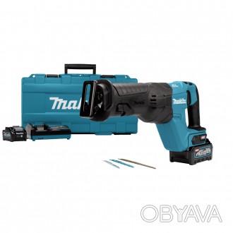 Акумуляторна шабельна пила Makita JR001GM201 + 2 АКБ 4 Ач із ЗП у кейсі (JR001GM