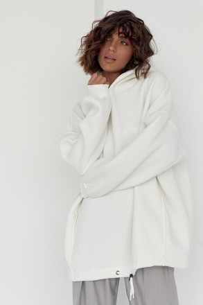 Утепленное женское худи в стиле oversize - идеальная база для осенне-зимнего пер. . фото 9