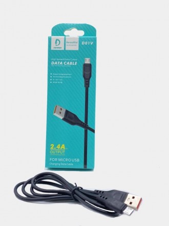 Кабель Micro USB Denmen D01V
 Кабель Micro USB Denmen D01V являє собою кабель-пе. . фото 2