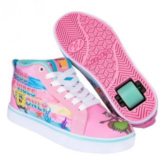 Роликовые кроссовки Heelys X SpongeBob Racer 20 MID HES10493 Powder Pink Aqua He. . фото 2