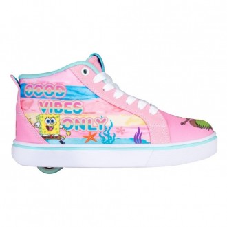 Роликовые кроссовки Heelys X SpongeBob Racer 20 MID HES10493 Powder Pink Aqua He. . фото 3