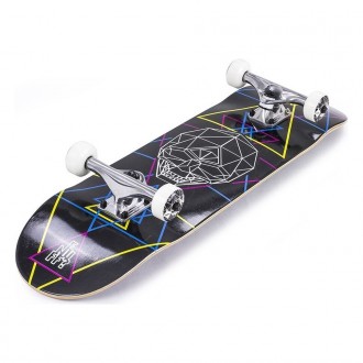 Enuff Geo Skull – скейтборд со стильной геометрической графикой с черепом. Качес. . фото 3