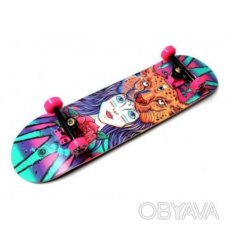 Яркий дизайн скейта Fish Original Девушка непременно приглянется юному скейтеру.. . фото 1