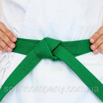 Пояс для кимоно Club зеленый ADIDAS ADIB220 карате тхекводо дзюдо айкидо боевых . . фото 7