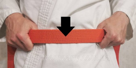 Пояс для кимоно Club оранжевый ADIDAS ADIB220 карате тхекводо дзюдо айкидо боевы. . фото 6