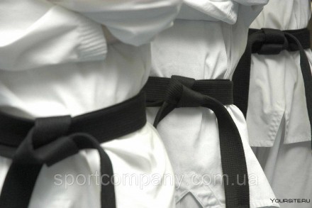 Пояс для кимоно Black Belt черный ADIDAS для тхекводо боевых единоборств одежда,. . фото 6