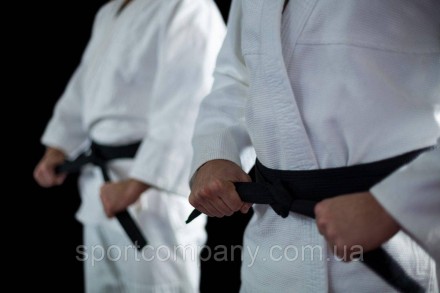 Пояс для кимоно Black Belt черный ADIDAS для тхекводо боевых единоборств одежда,. . фото 5