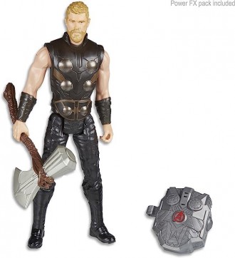 Игрушка Hasbro Тор с молотом 30см Мстители - Thor, Titan Hero Power FX, Avengers. . фото 4