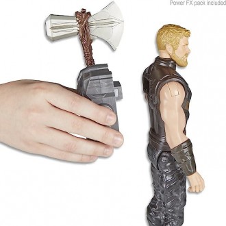 Игрушка Hasbro Тор с молотом 30см Мстители - Thor, Titan Hero Power FX, Avengers. . фото 6