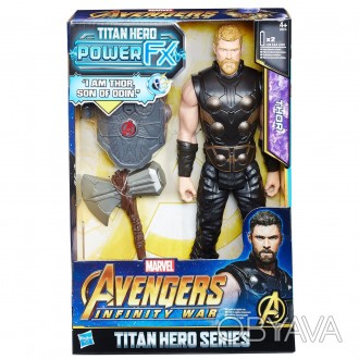 Игрушка Hasbro Тор с молотом 30см Мстители - Thor, Titan Hero Power FX, Avengers. . фото 1