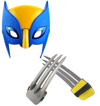 Костюм Росомахи, 2в1, светящаяся маска, когти Росомахи - X-men, Wolverine, set 2. . фото 6