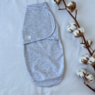 Європелюшка Baby Comfort тепла футер сіра на липучці Зайка. . фото 3 Не завжди у батьків є час і сили на сповивання малюка. Європелюшка Baby Comfort . . фото 3