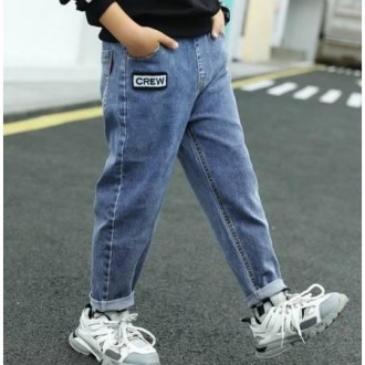 Стильні дитячі джинси на осінь. Пояс на резиночці. .Матеріал джинс стрейч, тягне. . фото 2