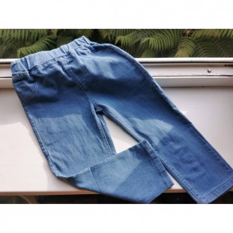 Стильні дитячі джинси на осінь. Пояс на резиночці. .Матеріал джинс стрейч, тягне. . фото 4