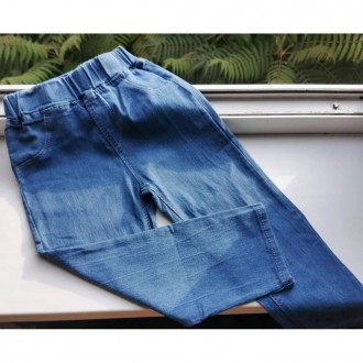 Стильні дитячі джинси на осінь. Пояс на резиночці. .Матеріал джинс стрейч, тягне. . фото 3