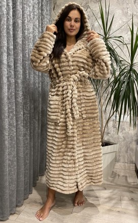 Купить в интернет магазине длинный женский махровый халат
 Женский халат из каче. . фото 3