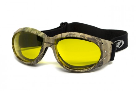 Очки защитные с уплотнителем Global Vision Eliminator Camo Forest (yellow), желт. . фото 4