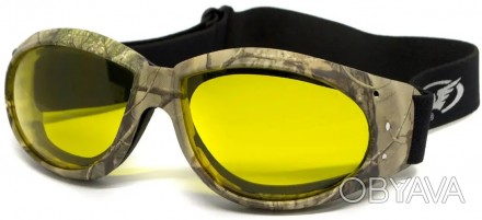 Очки защитные с уплотнителем Global Vision Eliminator Camo Forest (yellow), желт. . фото 1