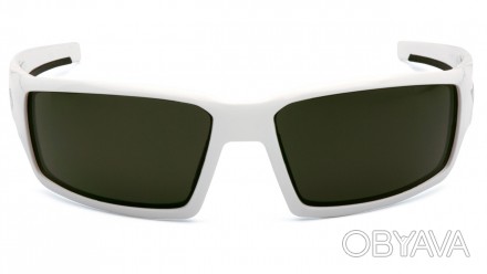 Очки защитные Venture Gear Pagosa White (forest gray) Anti-Fog, серо-зелёные в б. . фото 1