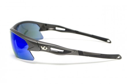 Очки защитные открытые Venture Gear MontEagle GunMetal (ice blue mirror) Anti-Fo. . фото 7