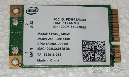 WI-FI адаптер з ноутбука HP EliteBook 6930P Intel WiFi Link 5100 480985-001 ГРЖ6. . фото 1