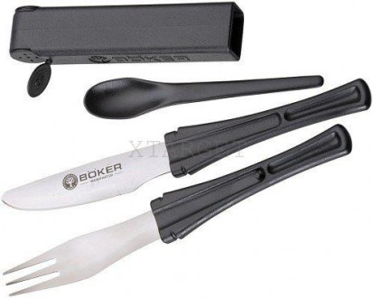 Набор Boker Snac Pac (нож,вилка,ложка). Кременчуг. фото 1 Набор Boker Snac Pac (нож,вилка,ложка). Кременчуг. фото 1
