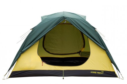 Палатка Tramp Nishe 3 (v2) green UTRT-054Универсальная трехместная туристичсекая. . фото 9