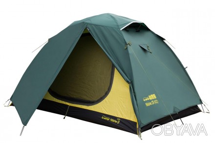Палатка Tramp Nishe 3 (v2) green UTRT-054Универсальная трехместная туристичсекая. . фото 1