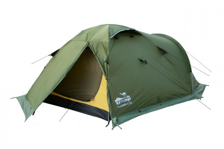 Палатка Tramp Mountain 4 (v2) green UTRT-024Экспедиционная четырехместная палатк. . фото 2