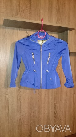 Куртка  - ветровка с капюшоном Bellissima для девочки. Цвет синий. Размер на эти. . фото 1