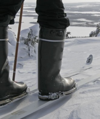 Зимові гумові чоботи—снігоходи комфортна температура до —40С колір ч. . фото 13