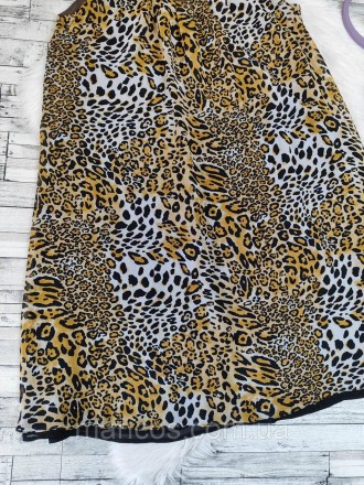 Женский сарафан Elieco коричневого цвета с леопардовым принтом с подкладкой 
Сос. . фото 4