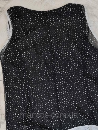 Женский летний костюм S&К блуза и юбка чорного цвета в белый горох 
Состояние: б. . фото 6